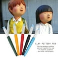 thumbnail image 3 of 5pcs/set Silicone Soft Head Clay Pottery Moulding Pen DIY Craft Tool (Large), 3 of 9