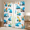 thumbnail image 2 of Homewish Construction Vehicle Boys Curtains Pack of 2 (42x84 Each), Cartoon Dinosaur Truck Curtains Blackout, Kawaii Animal Bedroom Curtains, Living Room Curtains Decor, 2 of 6