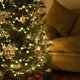thumbnail image 2 of Paquete de 2 guirnaldas de oropel con forma de estrella de Navidad, guirnaldas de alambre brillantes, decoración para árbol de Navidad, adorno festivo de 25 pies x 2 pulgadas (dorado), 2 of 3