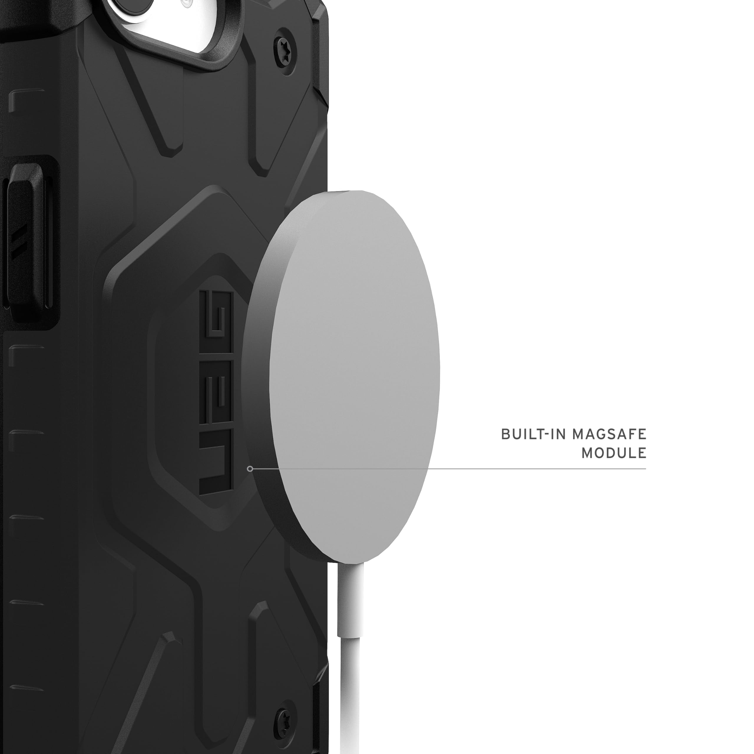 UAG iPhone 17e / iPhone 16e Case Pathfinder - Compatible with MagSafe Rugged Military Grade Drop Proof Protective Cover, Black