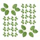 thumbnail image 4 of 40 hojas de rosas artificiales de seda, hojas verdes falsas para manualidades, decoración de tartas de boda, arreglos florales, decoración para el hogar y fiestas, color verde, 4 of 7