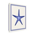 thumbnail image 2 of Trademark Fine Art 'Mixed Nautical Blue on Cream f' Canvas Art by Fab Funky, 2 of 3