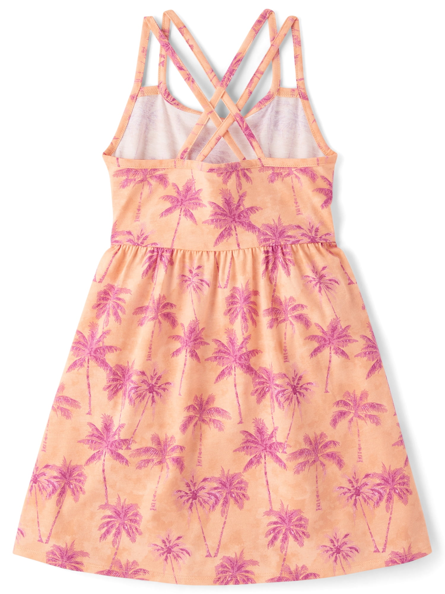 The Children's Place Girls Sleeveless Printed Cross Back Dress, Sizes XS-XXL