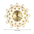 thumbnail image 4 of Wall Clock, Mute Watch Battery Operated European Style Flower Clock Hanging Clock, Office For Home Bedroom Living Room, 4 of 8