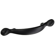 Cosmas 7959FB Flat Black Cabinet Hardware Arched Handle Pull - 3" Inch (76mm) Hole Centers, 5-3/4" Overall Length - 10 Pack
