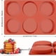 thumbnail image 2 of Juego de 3 moldes de silicona antiadherentes for huevos de 4 pulgadas, molde for hornear redondo Extra grande for hamburguesas, gofres ingleses y postres agrios, 2 of 4