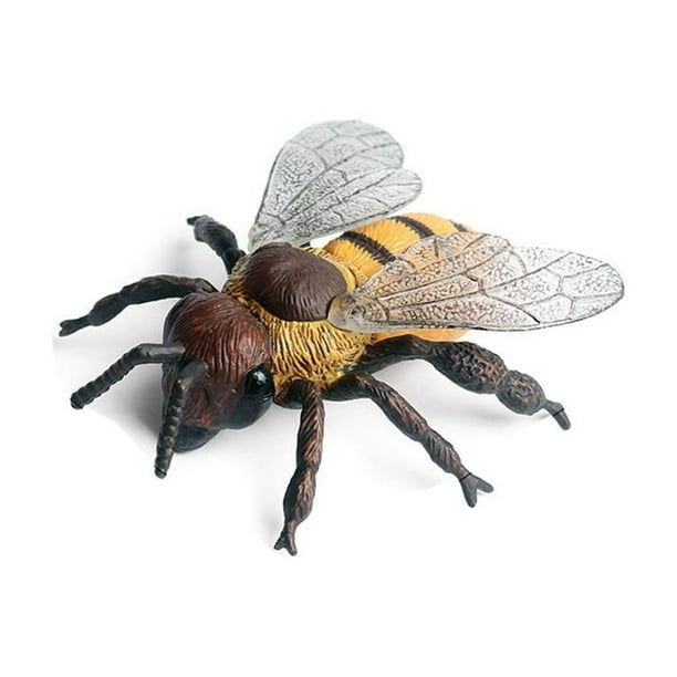 Figuras de abejas de insectos pequeños de plástico, modelos realistas, juguetes para niños, simulación Y5I0