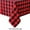 D, variant on Christmas Rectangular Tablecloth, Red Black Checkered Tablecloth, Waterproof Stain Resistant Picnic Dining Table Cover for Lumberjack Party Christmas Decoration, Soft Durable Fabric