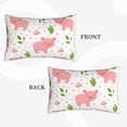 thumbnail image 4 of Fotbe Funny Little Pigs Pillow Cases - Envelope Closure - Luxury, Extra Soft, Cooling Pillow Covers - Wrinkle, Fade, Stain Resistant-14"x20", 4 of 9