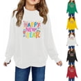 thumbnail image 5 of Chandails en Molleton pour Petites Filles 2025 Coton Manches Longues Col Rond Chandail Chemise pour Enfants Rouge, 5 of 5