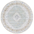 thumbnail image 2 of SAFAVIEH Bayside Sherwood Oriental Polyester Area Rug, Gold/Green, 6'7" x 6'7" Round, 2 of 10