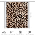 thumbnail image 2 of Colorful Leopard Print 4 Pcs Shower Curtain Set with Rug Bathroom Sets with Waterproof Fabric And Non-Slip Rugs Toilet Lid Cover Bath Mat Decor with Hooks, 2 of 7