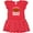 Red with Polka Dots, variant on Inktastic Buffalo Wings Game Day Snack Girls Toddler Dress