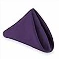 thumbnail image 3 of Lann's Linens - 12 Dozen 20" Oversized Cloth Dinner Table Napkins - Machine Washable Restaurant/Wedding/Hotel Polyester Fabric - Purple, 3 of 4