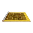 thumbnail image 2 of Ahgly Company Machine Washable Indoor Rectangle Abstract Yellow Modern Area Rugs, 4' x 6', 2 of 4