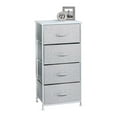 InterDesign 05253 17.7" X 11.8" X 37" Gray Aldo Fabric 4Drawer Storage
