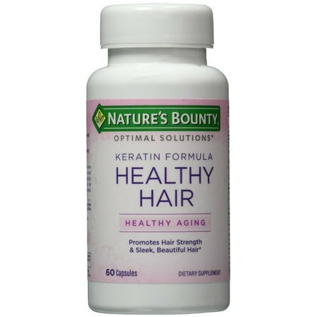 Nature's Bounty Optimal Solutions Keratin Formula Healthy Hair Capsules 60