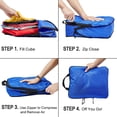 thumbnail image 3 of Compression Packing Cubes, 4 Set Travel Luggage Packing Organizers, Expandable Storage Packing Cubes, 3 of 7