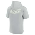 thumbnail image 3 of Unisex Fanatics Gray Oklahoma State Cowboys Elements Super Soft Fleece Short Sleeve Pullover Hoodie, 3 of 3