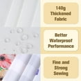 thumbnail image 5 of Easter Oval Tablecloth 60" x 120" Waterproof Fabric Spring Easter Bunny Table Cloths for Indoor Outdoor Kitchen Dining, 5 of 6