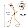 thumbnail image 2 of Eyelash Lash Curler with 2 Silicone Refill Pads, Golden, 2 of 5