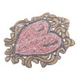 thumbnail image 4 of El patrón bordado corazón del póker cose en el arte de la tela de los bolsos de los de la insignia del remiendo Poker Crown Heart Sunnimix Remiendo bordado del póker, 4 of 8