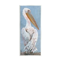 Stupell Industries Pelican From Back View Animals & Insects Painting Unframed Art Print Wall Art, 7 x 17