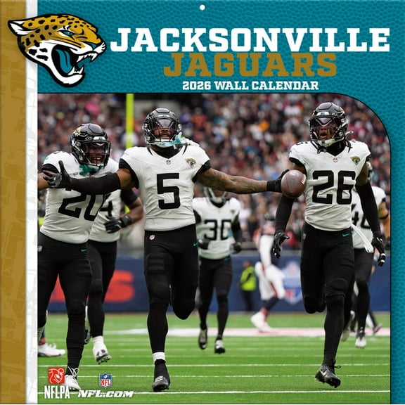 Jacksonville Jaguars 2026 12x12 Team Wall Calendar, (Paperback)
