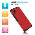 thumbnail image 5 of TJS for TCL ION Z Phone Case, Magnetic Support Dual Layer Drop Protection Impact Rugged Armor Cover (Red), 5 of 5