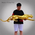 thumbnail image 4 of Escultura de pantera dorada abstracta moderna, estatua de leopardo de resina geométrica, decoración de Vida Silvestre, regalo, accesorios de adorno artesanal, muebles, 4 of 4