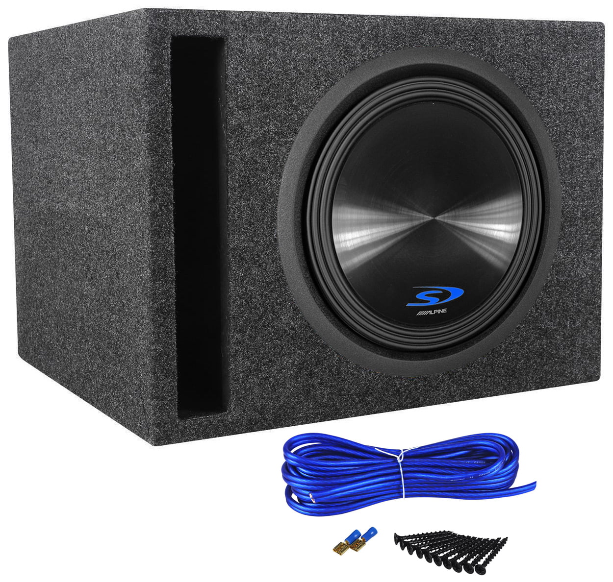Alpine TypeS SWS12D2 12" 1500 Watt Car Subwoofer and Vented Sub