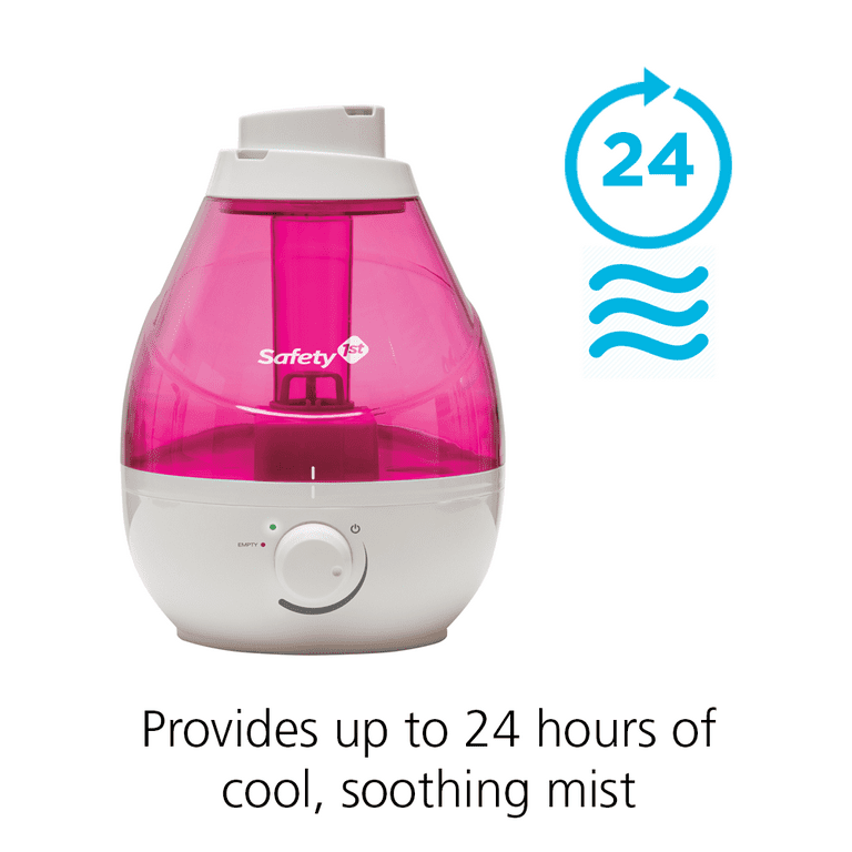 Safety 1st 360° Cool Mist Ultrasonic Humidifier, Raspberry