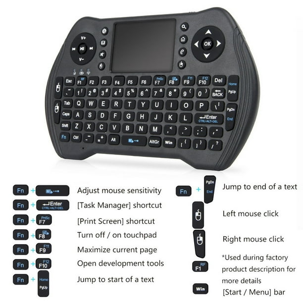 Mini Wireless Keyboard ， 2.4GHz Wireless Mini Keyboard Controller