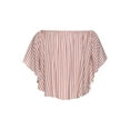 thumbnail image 5 of LASCANA Women's Striped Off Shoulder Top Buttons, 5 of 5