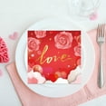 thumbnail image 6 of Valentines Day Gifts Fmlxio Valentine's Day Colored Printed Napkins Party Napkins Party Ambiance Napkins Disposable Napkins Savings Up to 30% off, 6 of 6