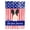 Black White, variant on Carolines Treasures BB3073CHF Patriotic USA Papillon Red White Flag Canvas House Size