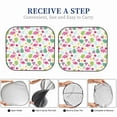thumbnail image 5 of Kdxio Cute Flamingo Print 2-Piece Sun Shade Front Windshield - Foldable Car Front Window Sunshades for Most Sedans SUV Truck, 5 of 6