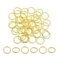 thumbnail image 1 of Unique Bargains Open Jump Rings 50Pack 18mm O-ring Connectors for Jewelry Making, Gold, 1 of 5