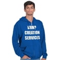 thumbnail image 3 of Dad Bump Creation Baby Announcement Zip Hoodie Sweatshirt Men Brisco Brands L, 3 of 6