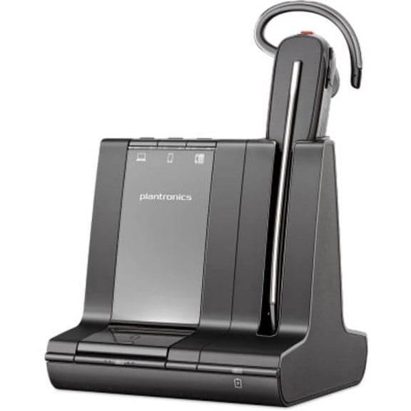 Plantronics Savi 8240 Convertible Wireless Headset (210979-01) with Flexible Microphone Boom Design