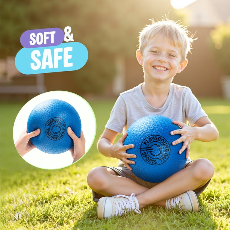 PlayZap 6-Pack Playground Balls 8.5 Inch, Colorful photo 2