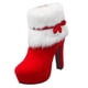 thumbnail image 1 of Botines cortos cálidos de moda para mujer, para exteriores, de gamuza sintética, planos, impermeables, de piel sintética 36, 1 of 8
