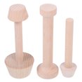 thumbnail image 2 of ColoMX 3 uds moldes de madera para tartas pequeñas, moldes reutilizables para tartas de huevo, herramienta de manipulación de repostería, 2 of 7