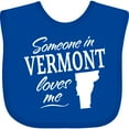 thumbnail image 3 of Inktastic Someone in Vermont Loves Me Boys or Girls Baby Bib, 3 of 4