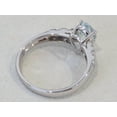 thumbnail image 4 of 1.29 Cts Natural Aquamarine and Diamond 14K White Gold Woman Wedding Ring, 4 of 5