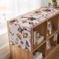 thumbnail image 6 of Table Runners 90 Inches Long Dress Scarves, Pink Spring Floral Farmhouse Coffee/Dining/Kitchen Table Runner for Living Room, Summer Botanical Vintage Birds 13x90 Inch, 6 of 9