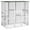 White, variant on PawHut Large Wooden Outdoor Cat Enclosure Cage White