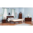 thumbnail image 6 of Homestock Eclectic Exclusivity King Platform Bed With Open Footboard And Turbo Charger In Walnut, 6 of 7
