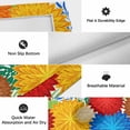 thumbnail image 5 of Red Yellow Blue Flowers Outdoor Rug for Patio/Deck/Porch, Non-Slip Large Area Rug 5 x 8 Ft, Boho Colorful Floral Plant Indoor Outdoor Rugs Washable Area Rugs, Reversible Camping Rug Carpet Runner, 5 of 8