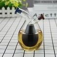 thumbnail image 3 of Cheers.US 280ml Clear Glass Olive Oil and Vinegar Dispenser Cruet Bottles Double Pourer Spout Stoppers for Cooking,A Beautiful Addition to Any Kitchen and Dinnerware, 3 of 7